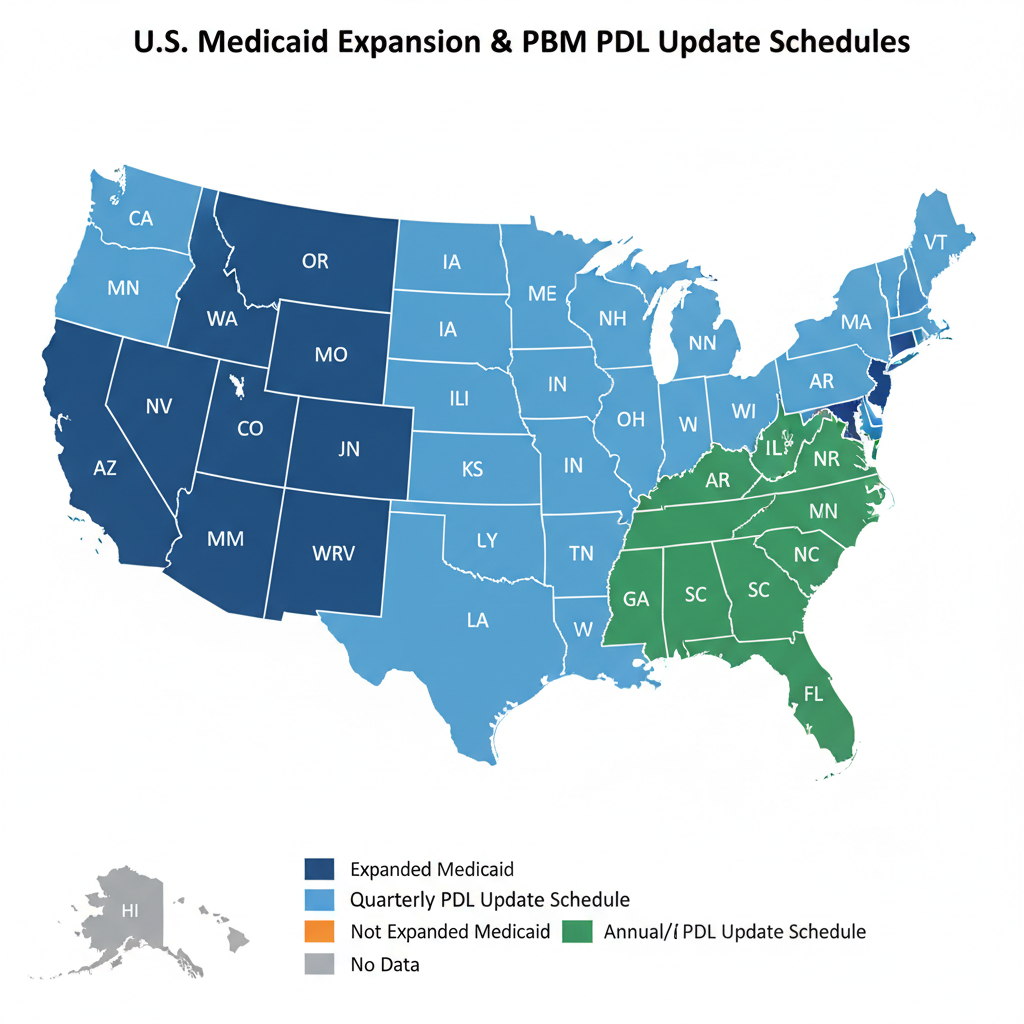 Medicaid state-by-state variations in coverage and preferred drug list updates for 2026
